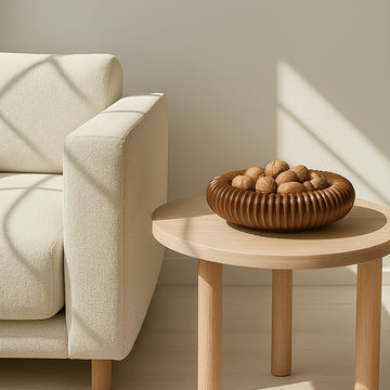 FLUTED BOIS- WOODEN BOWL