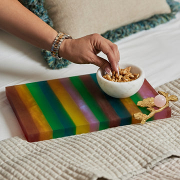 MIRANDA-RESIN MULTICOLOR PLATTER