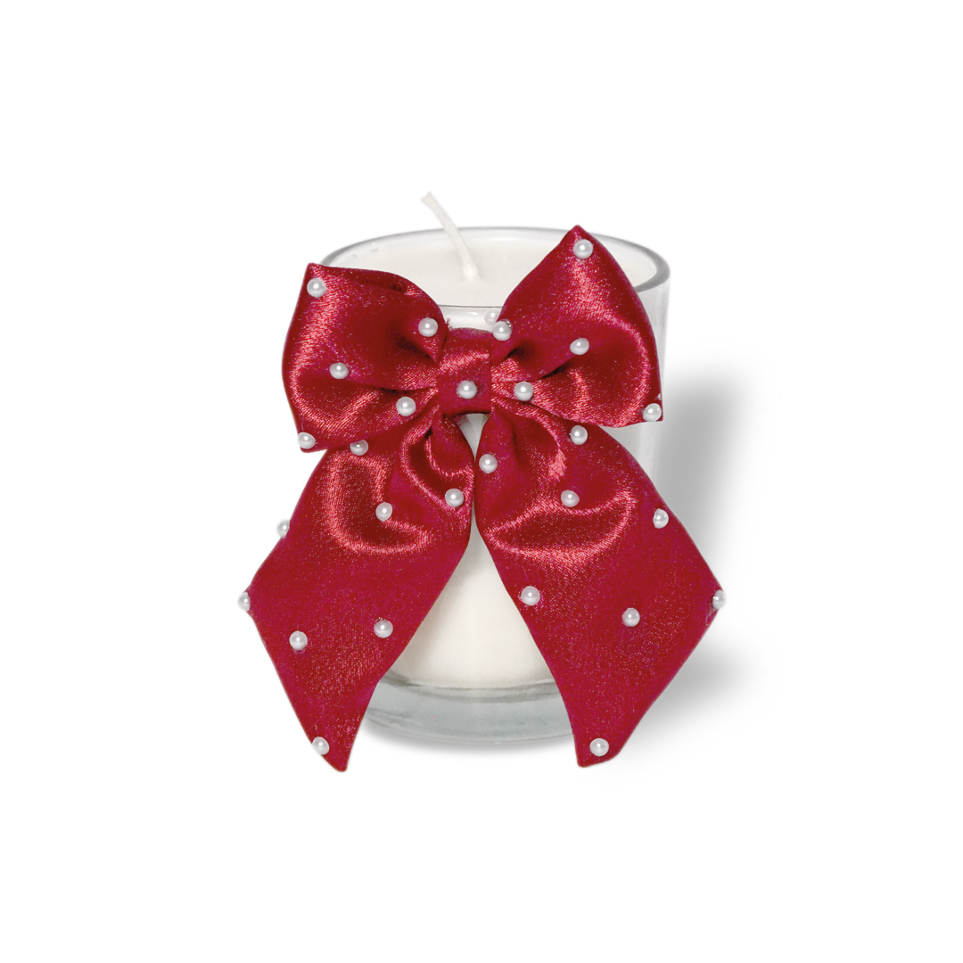 "Eternal Flame: Soy Candle with Satin Bow"