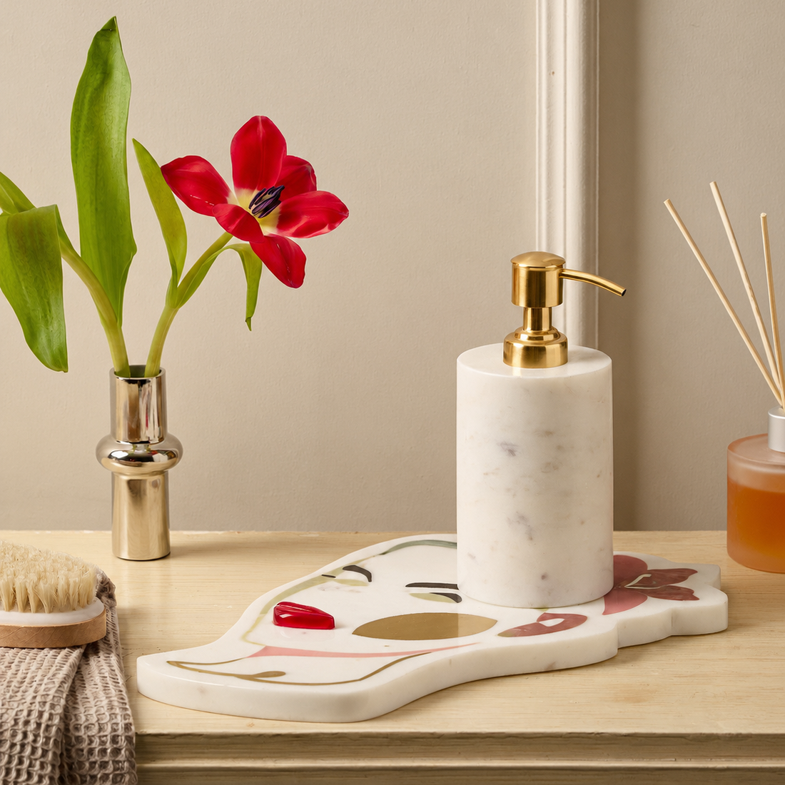 Frida Kahlo – Marble Bathroom Set