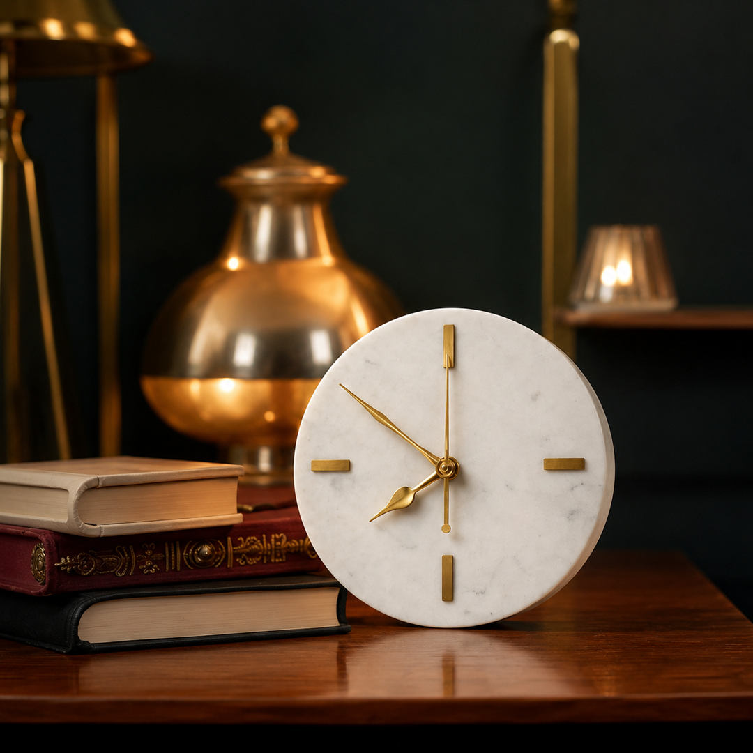 PENDULE - MARBLE TABLE CLOCK