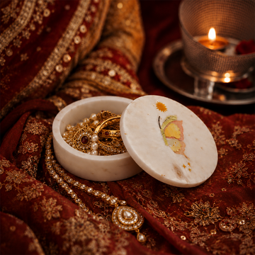 Aira - Marble Inlay Keepsake Box