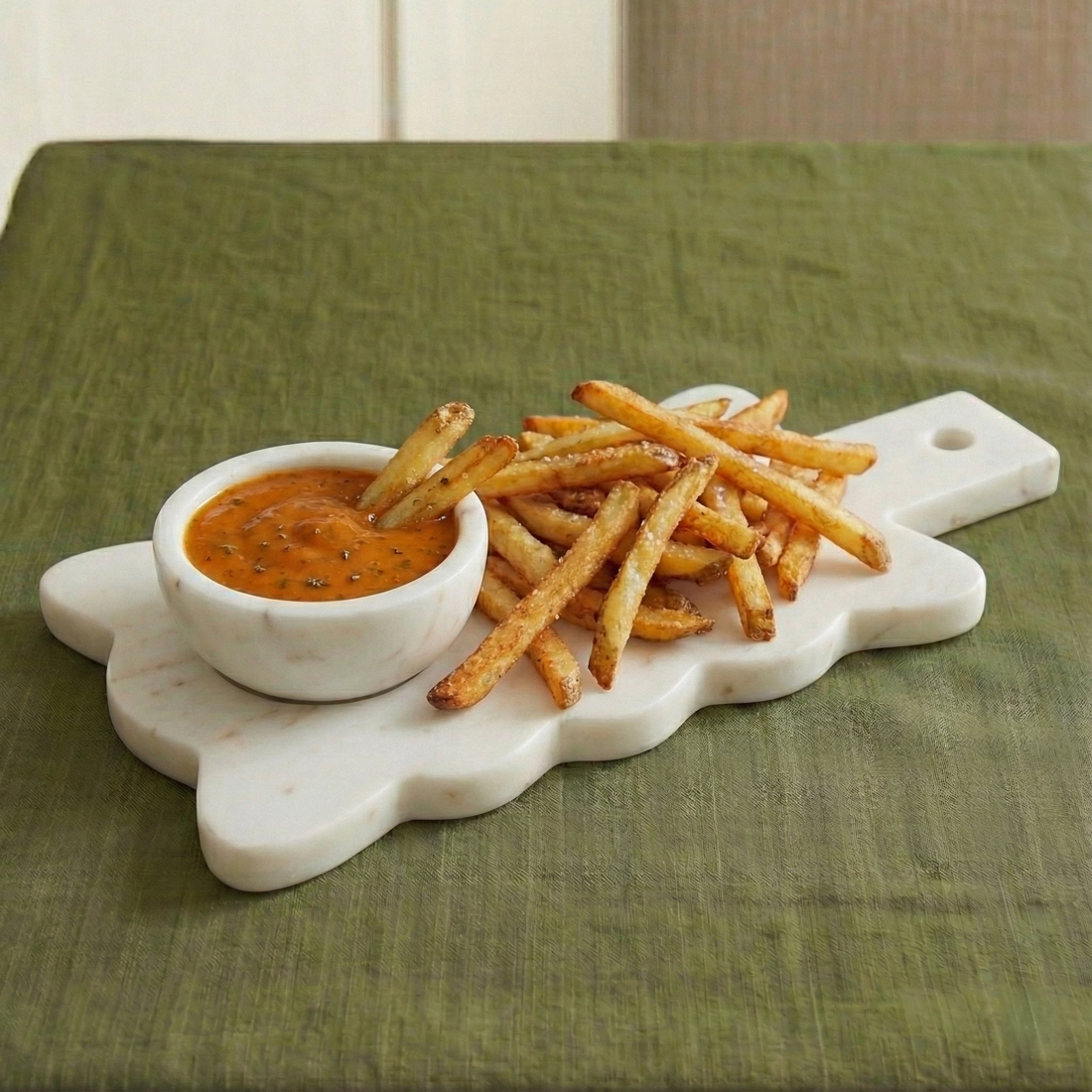 WAVERLY - MARBLE IVORY PLATTER TRAY