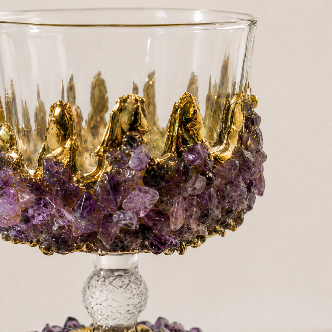 Limited edition - Sandro - Amethyst Handmade Glass