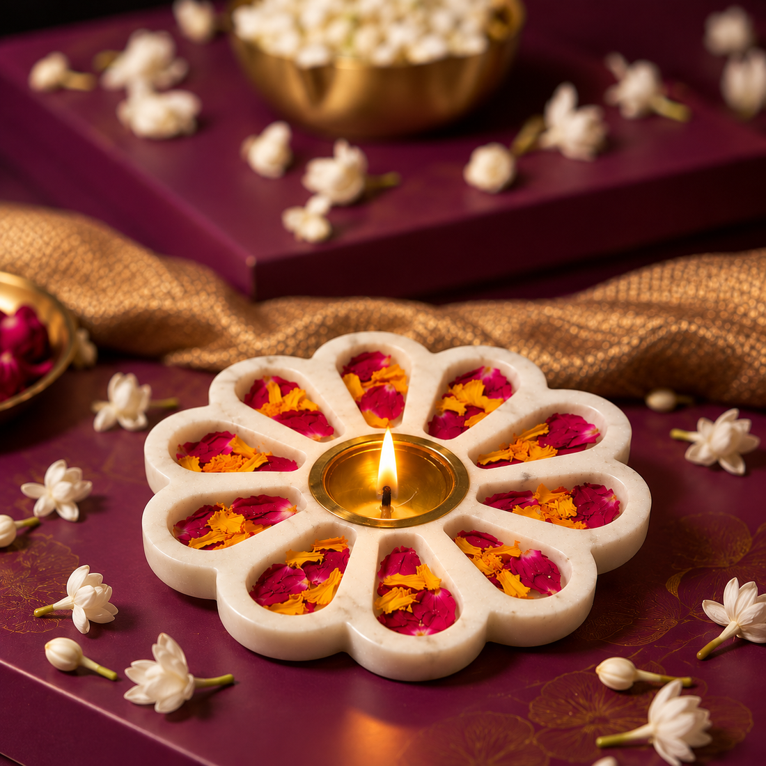 Florelle – Luxury Floral Tealight Holder