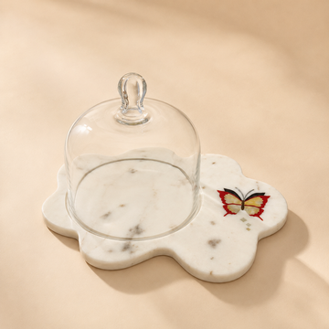 Annapolis Marble Inlay Cake platter