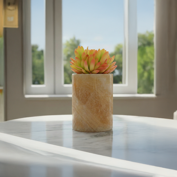 Onyx Stone Pot - Mini Desk Planter