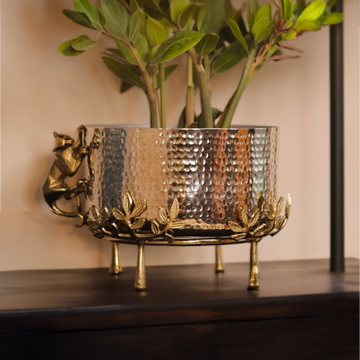Handmade Luxe - Planter/Urli With Panther