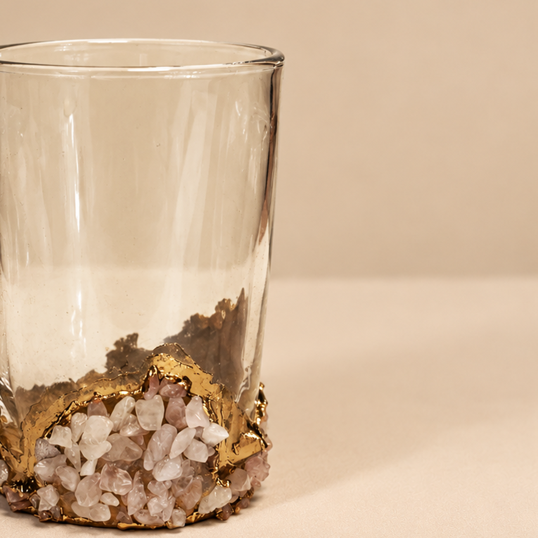 Rose Quartz Chalice - Glass Mug