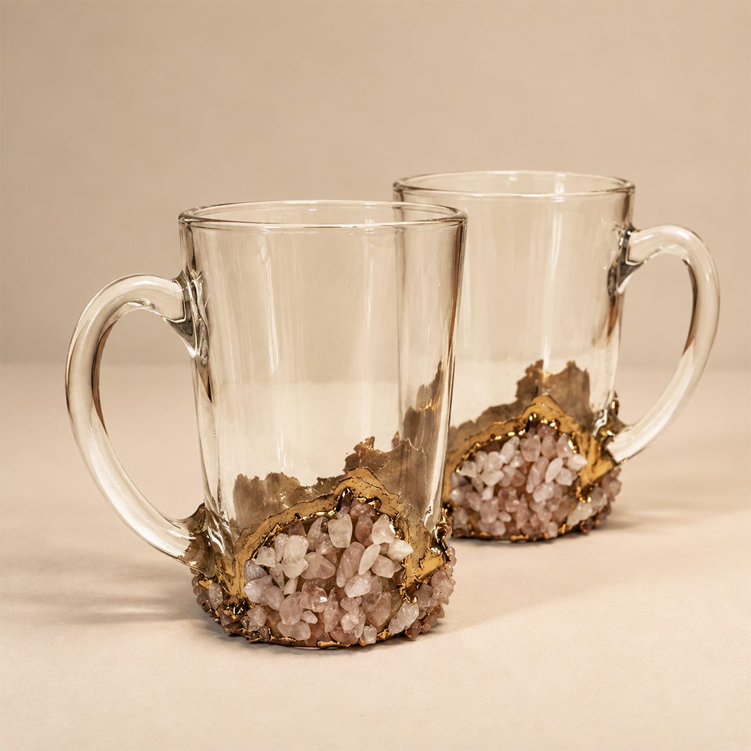 Rose Quartz Chalice - Glass Mug