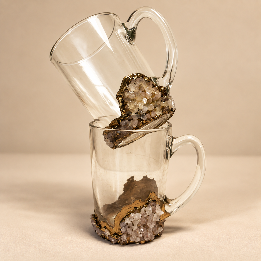 Rose Quartz Chalice - Glass Mug