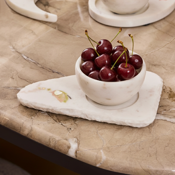 Christyale - Multipurpose Marble Inlay coaster platter