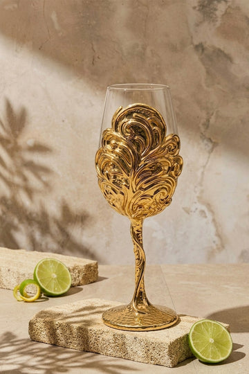 Gold Leaf - Collector Edition Handmade Wine Glass