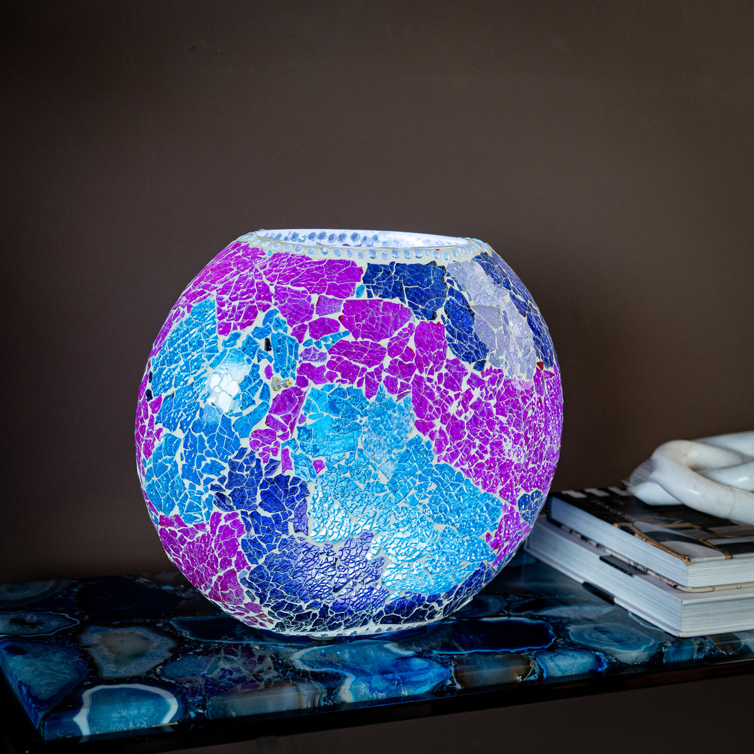 Saphira - Multicolor Handmade Glass Large Lamp