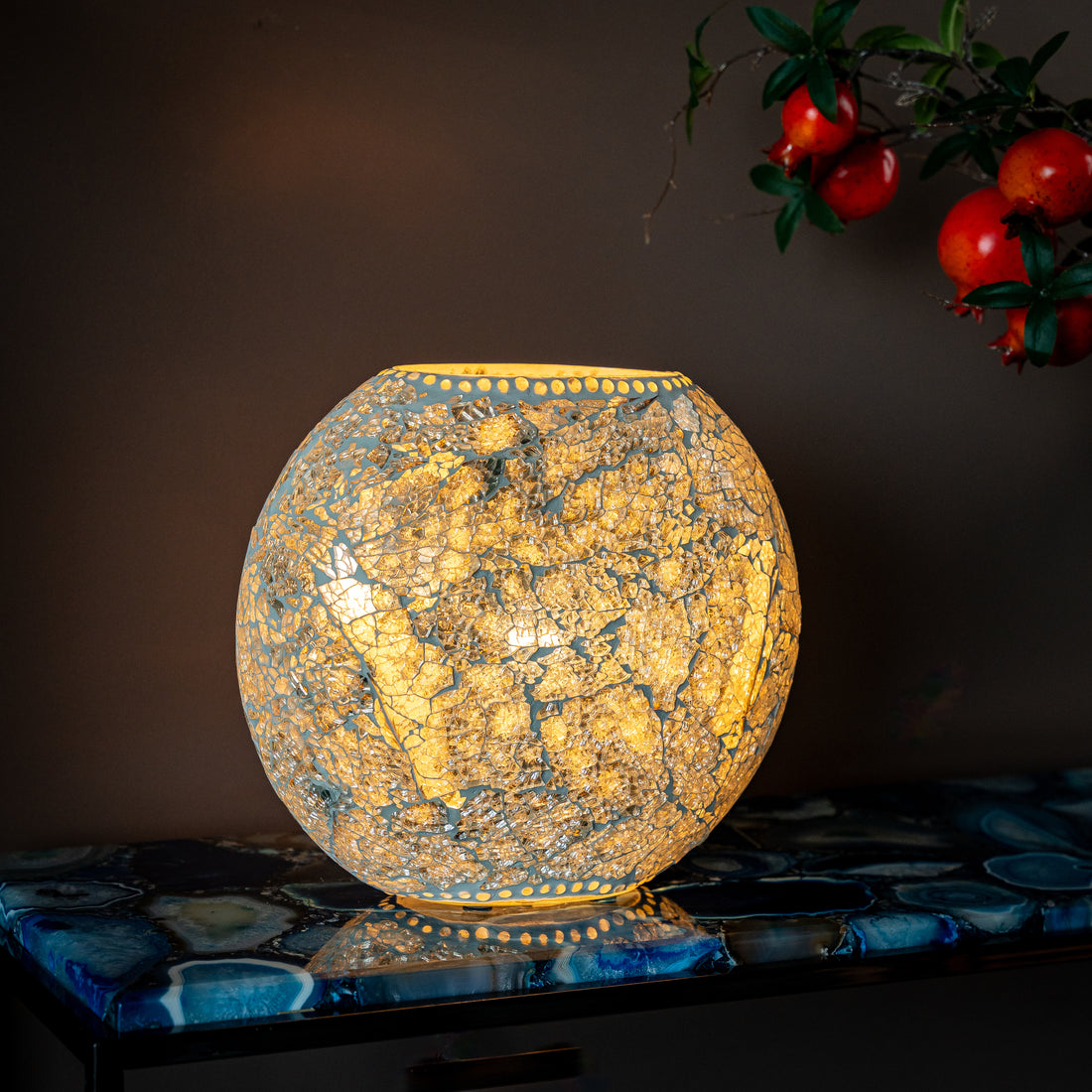 Oraya - Handmade Glass Large Lamp