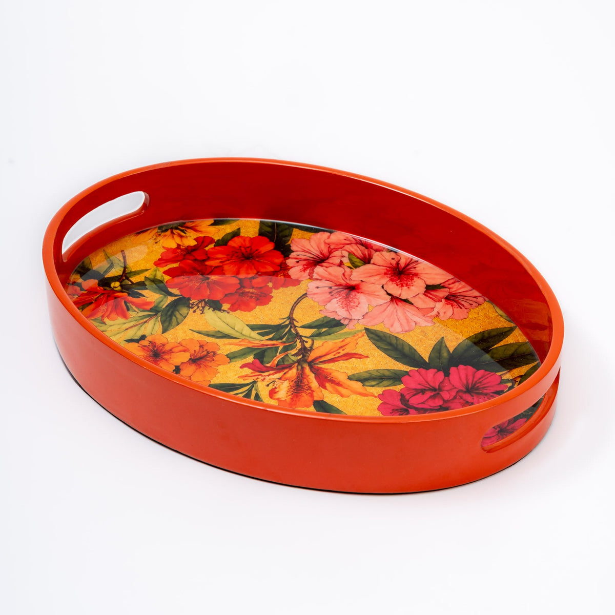 MILAN ORANGE HANDPAINTED TRAY