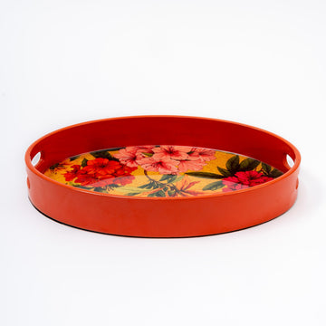 MILAN ORANGE HANDPAINTED TRAY