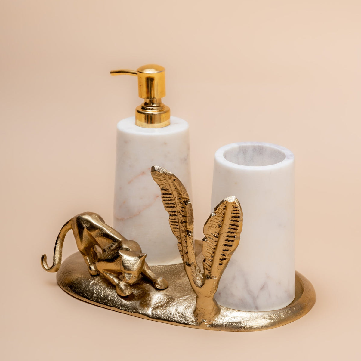 SERIAN DESIGNER BRASS BATHROOM SET
