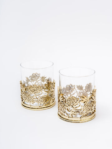 Begonia – Floral Luxury Barware Whiskey Glass