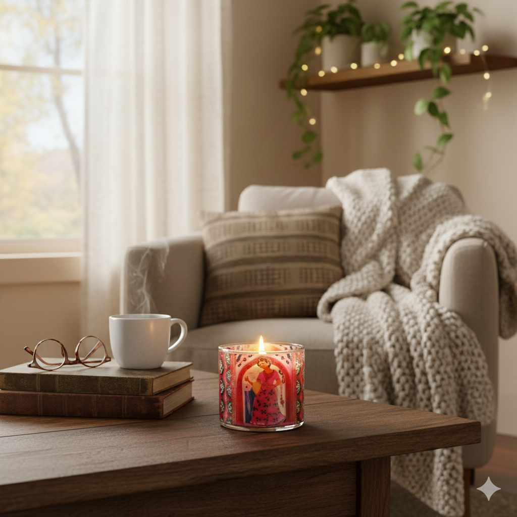 Frida Kahlo - Handmade Glass Candle