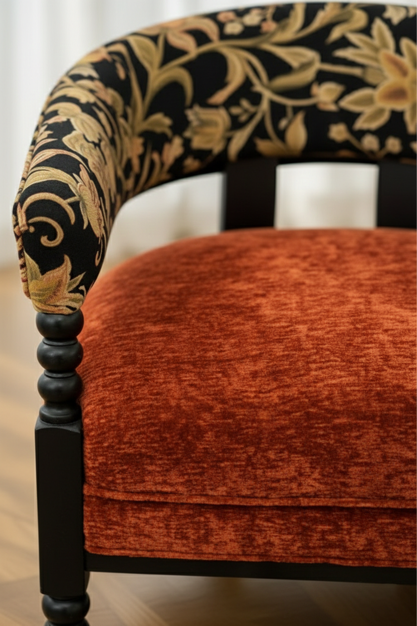 Borghese Saffron Barrel Chair
