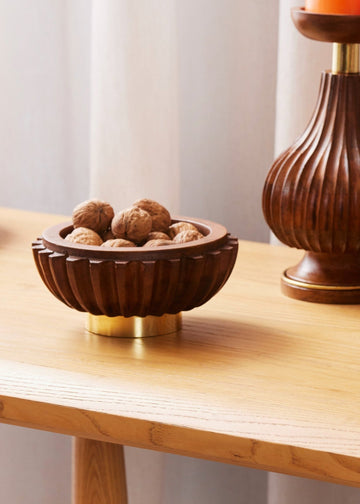 ROSTRI - WOODEN SERVING BOWL