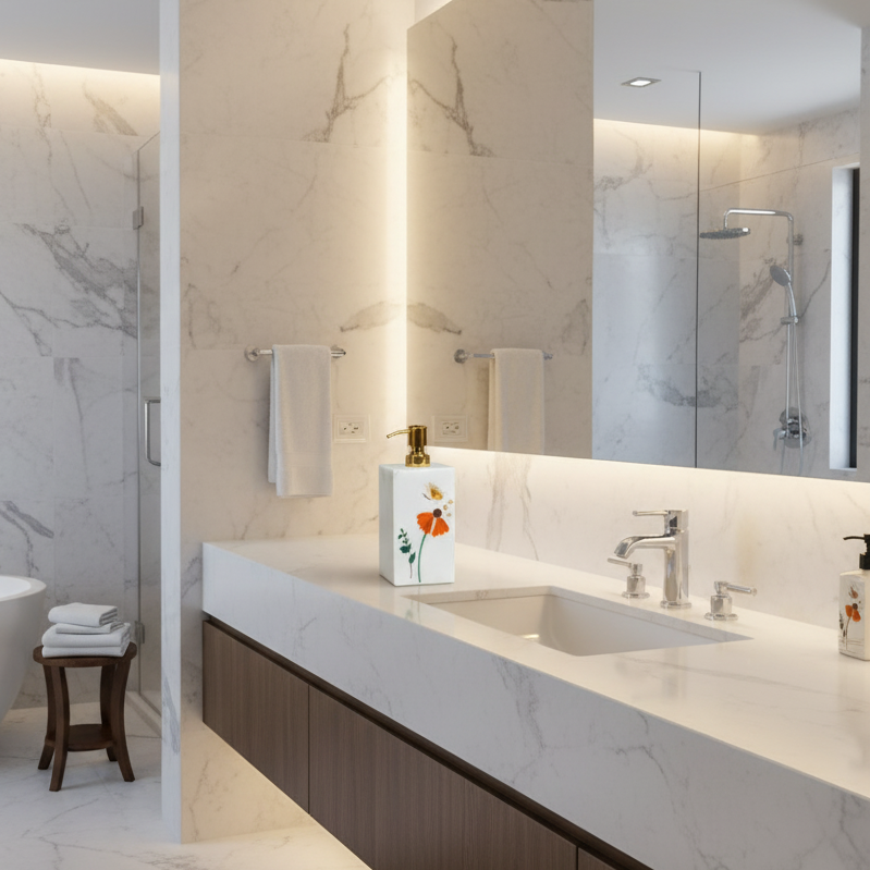 Corrella - Marble Inlay Bathroom Dispenser