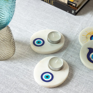 Blue Eye - Nazar Marble Tealight