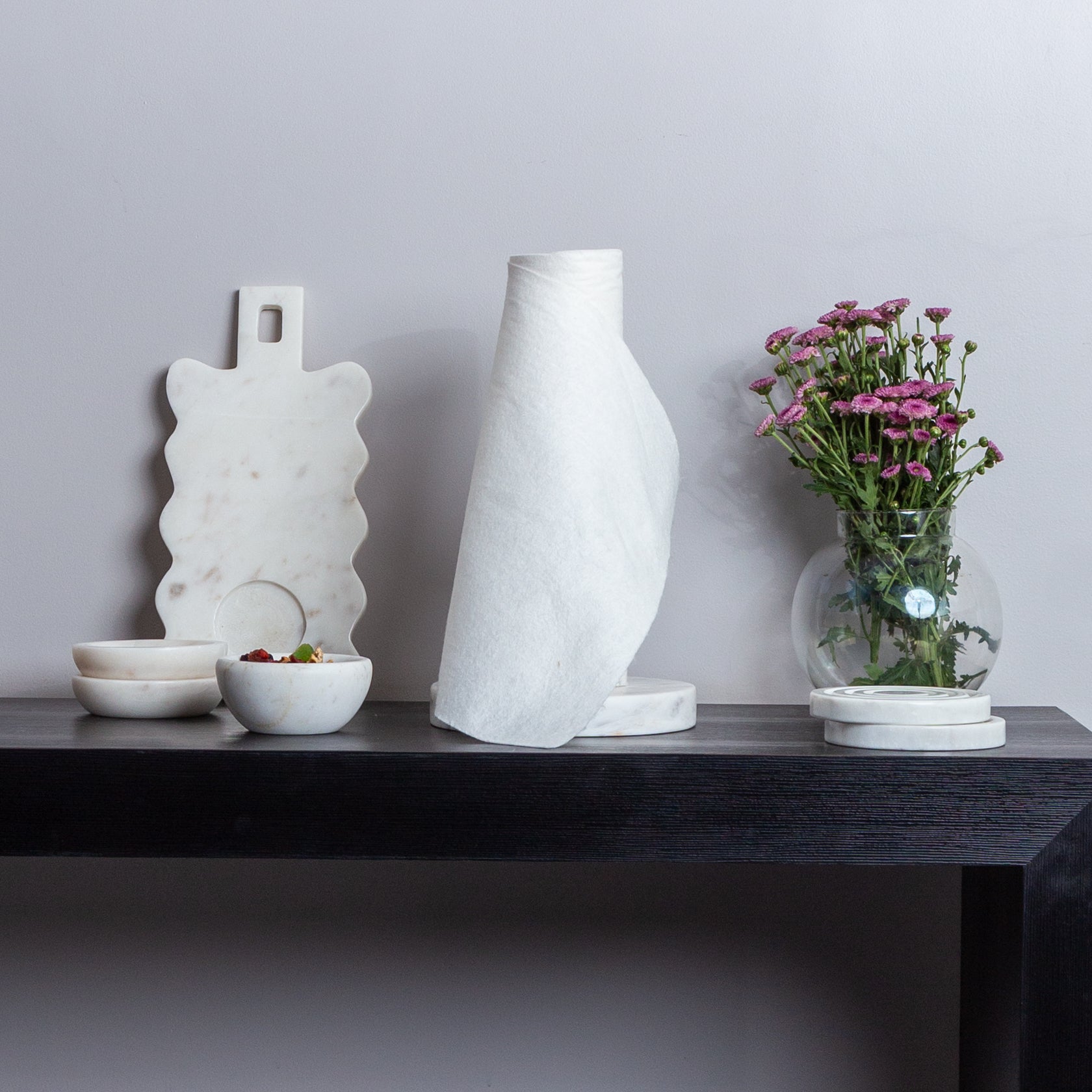 AABEL - IVORY MARBLE NAPKIN HOLDER