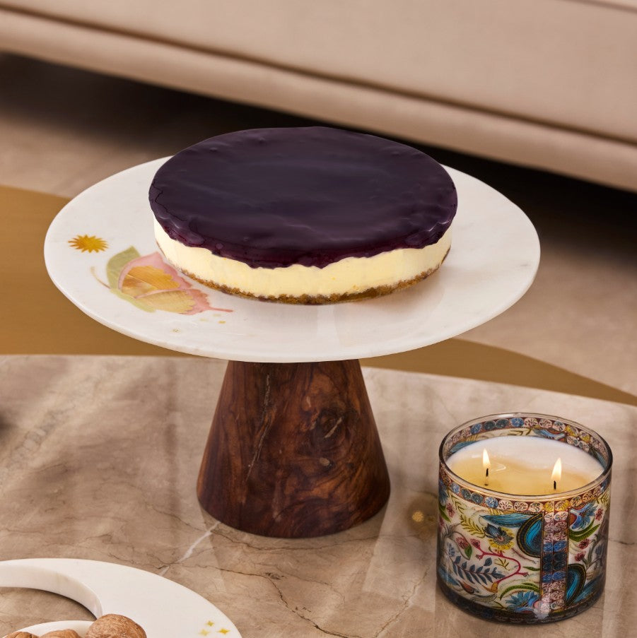 Milla - Marble Inlay Cake Platter