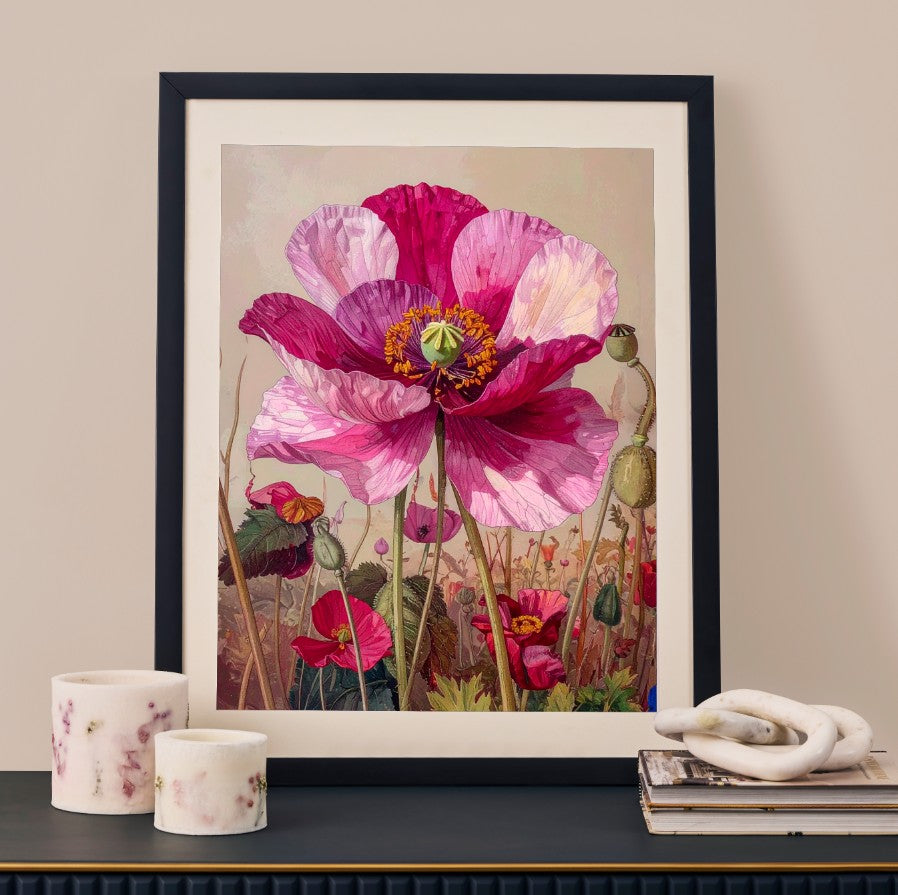 Wildflower Waltz - Hanpainted Print on Canvas