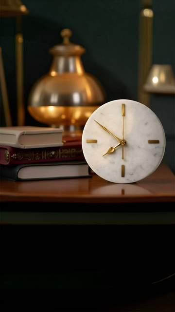 PENDULE - MARBLE TABLE CLOCK