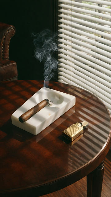 Monolith - Marble Cigar Rest Ashtray