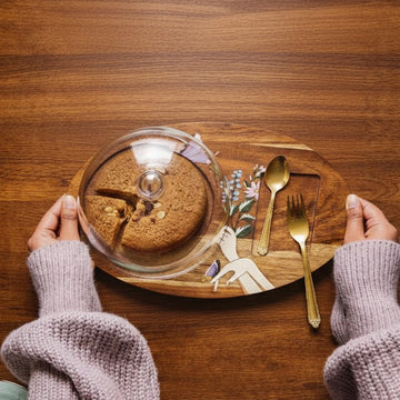 Aurela - Handmade Platter With Cloche