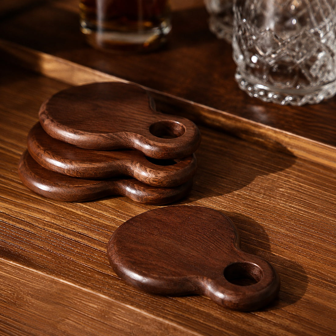 TIMBER TOUCHE - WOODEN COASTER SET