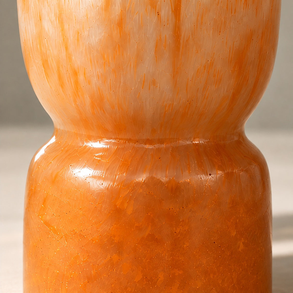 SERENZA – ORANGE GLASS VASE