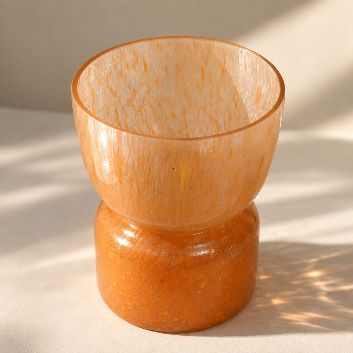 SERENZA – ORANGE GLASS VASE