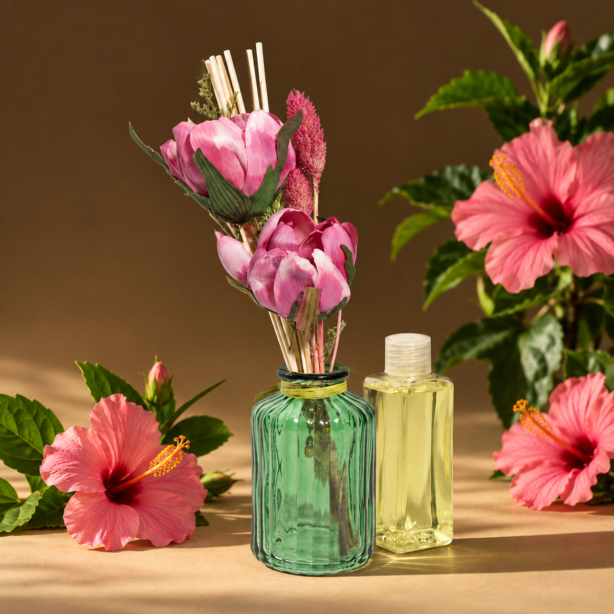 Amber Bloom Diffuser-Hibiscus