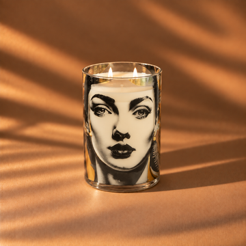 Aura Face - GLASS FACE PAINTED CANDLE JAR