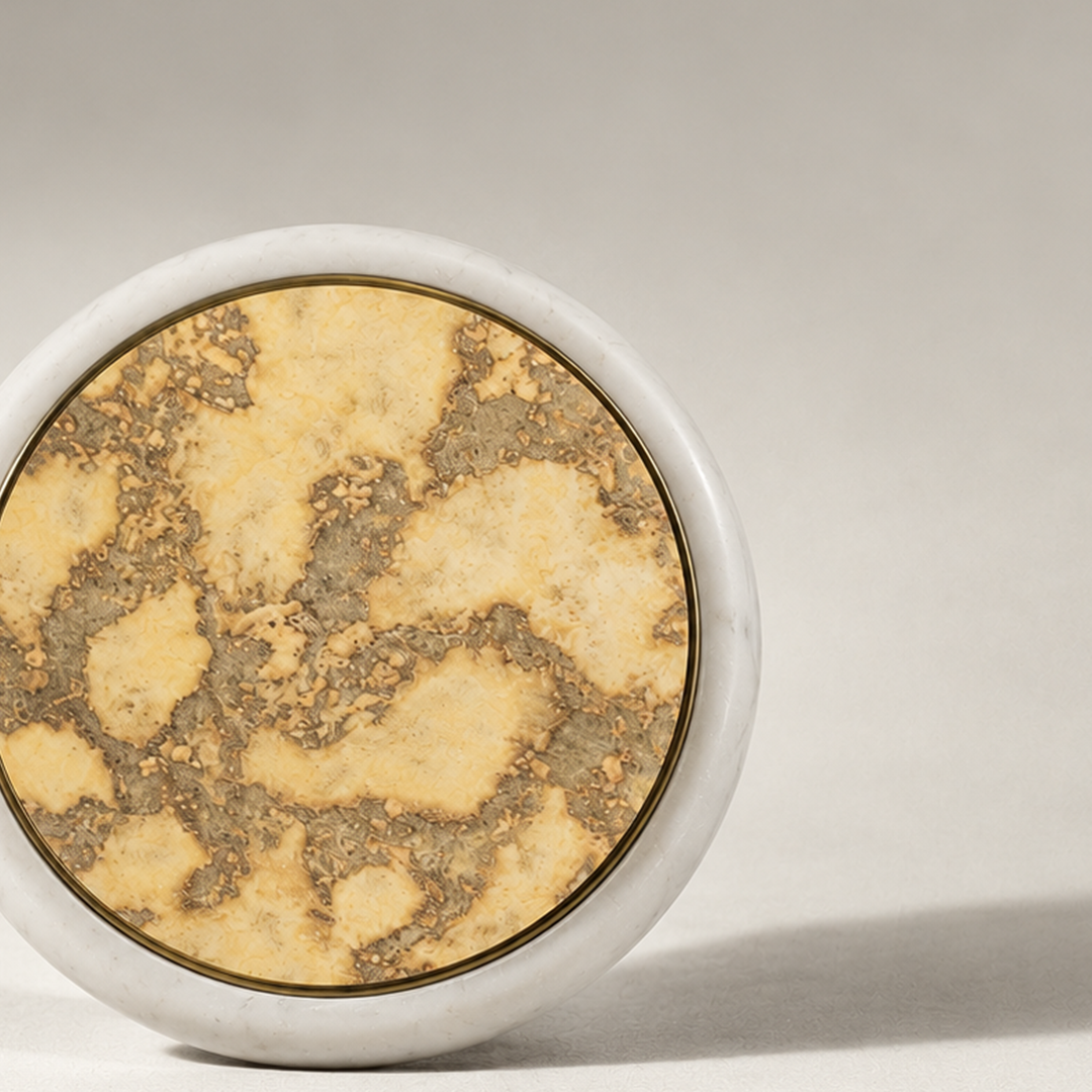 ABIEL - MARBLE GLASS DECOR OBJECT