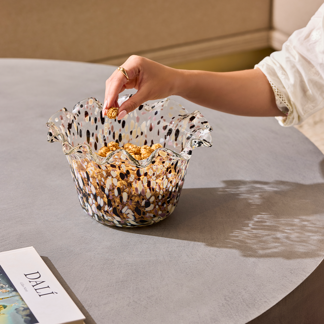 Clara  – Glass popcorn Bowl