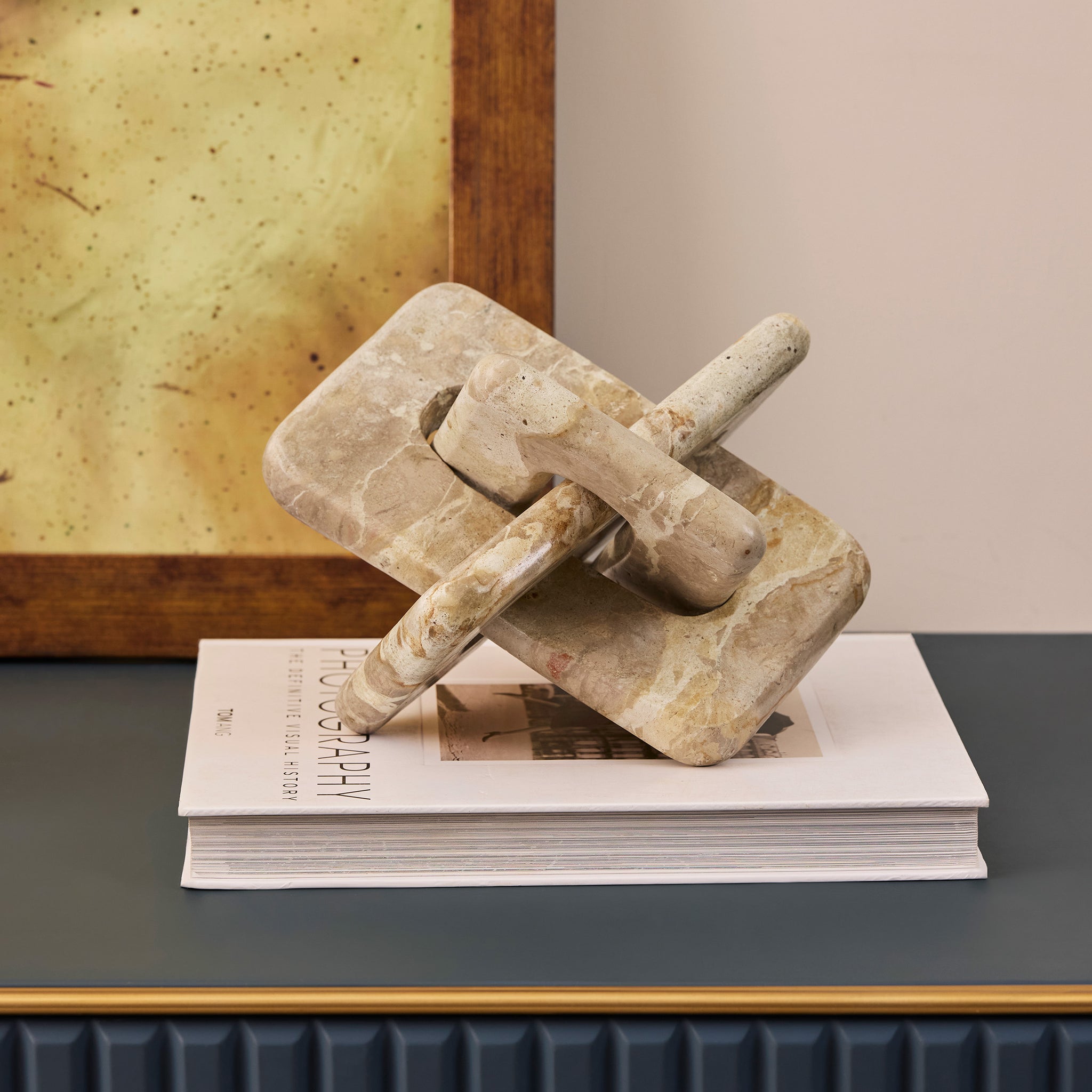Confetti Beige Marble Link