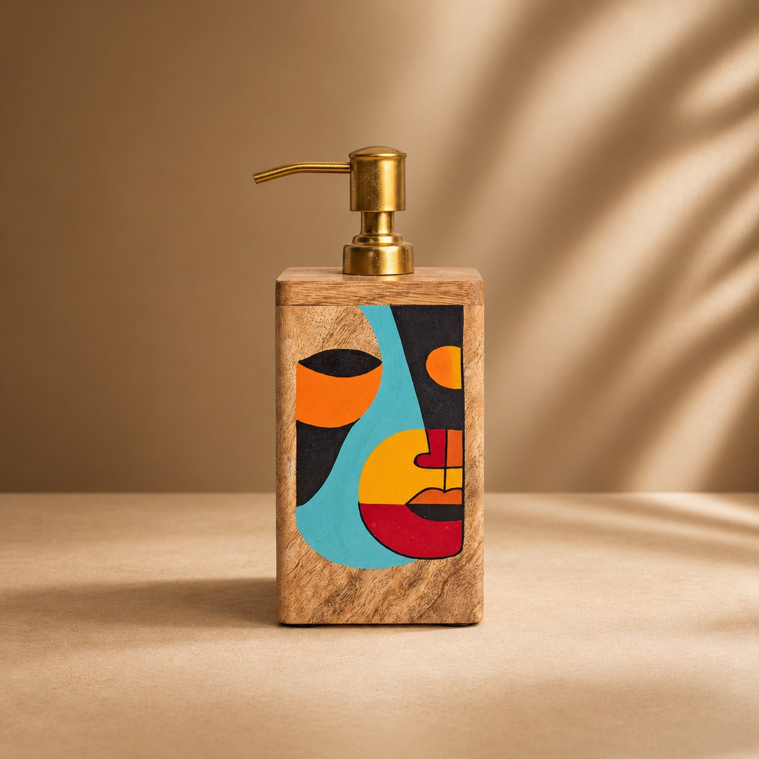 CLEO- WOODEN HAND PAINTED BATHROOM SET
