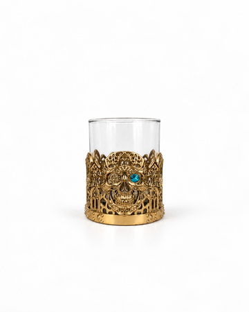 Zanetto – Gold Skull Whiskey Glass