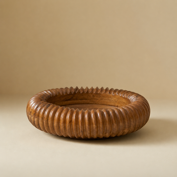 FLUTED BOIS- WOODEN BOWL
