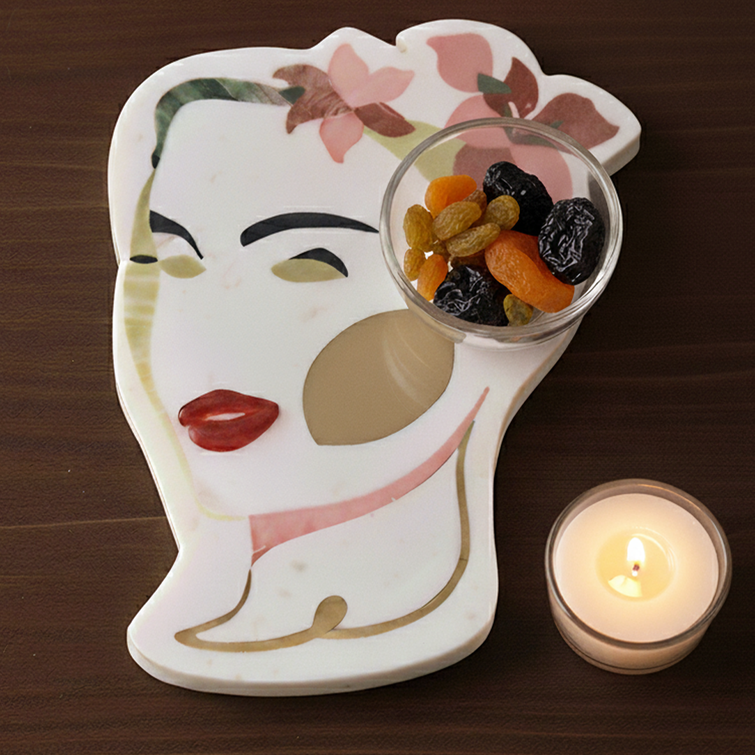 Limited edition - Frida Kahlo - Marble Inlay Platter