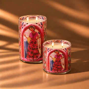 Frida Kahlo - Handmade Glass Candle