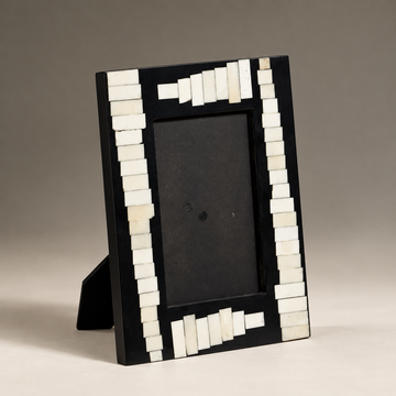 MONOCHROME - IVORY BLACK INLAY PHOTO FRAME