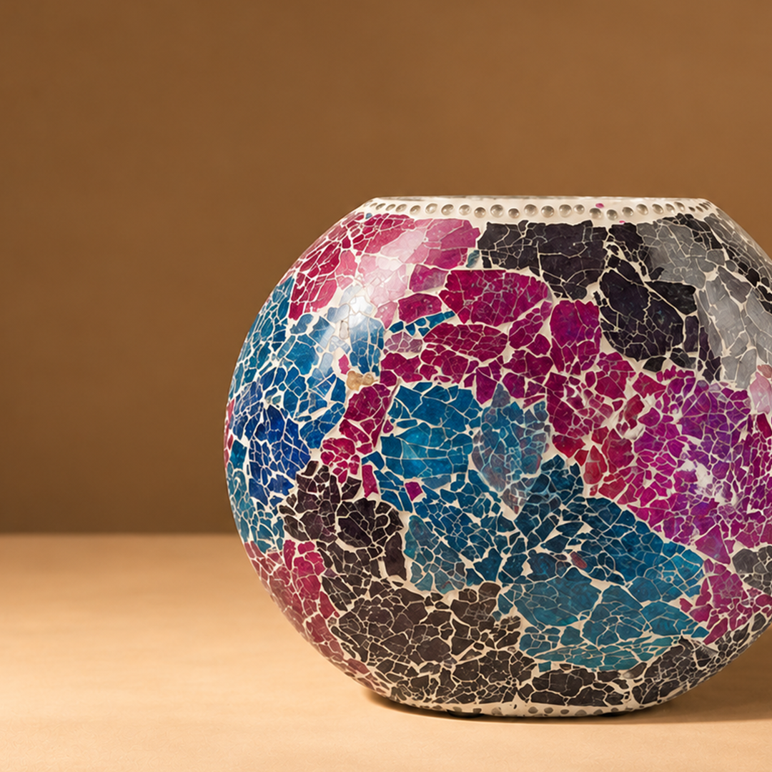 Saphira - Multicolor Handmade Glass Large Lamp