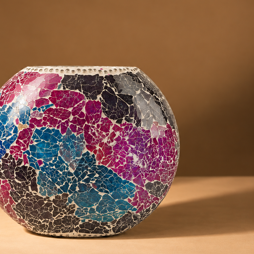 Saphira - Multicolor Handmade Glass Large Lamp